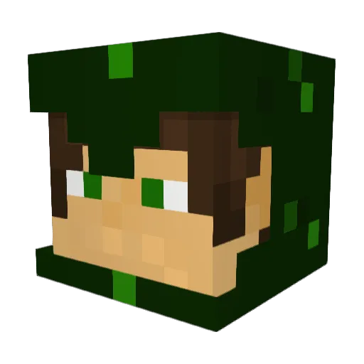 cosmicskelly Minecraft avatar head, 3D render