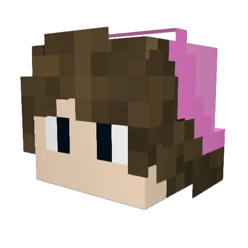 cosmicslippers Minecraft avatar head, 3D render
