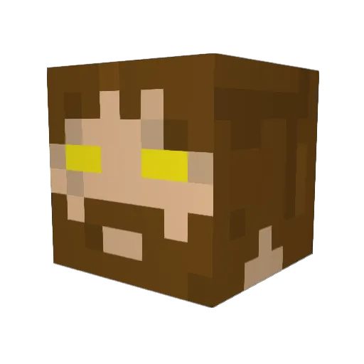 cosmicx Minecraft avatar head, 3D render