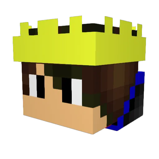 cosmintf Minecraft avatar head, 3D render