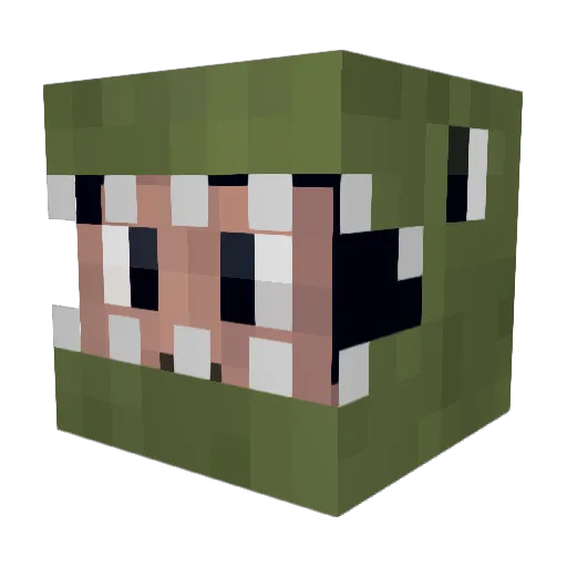 cosmo37 Minecraft avatar head, 3D render