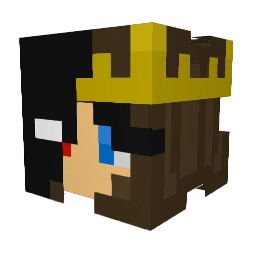 cosmoT0 Minecraft avatar head, 3D render