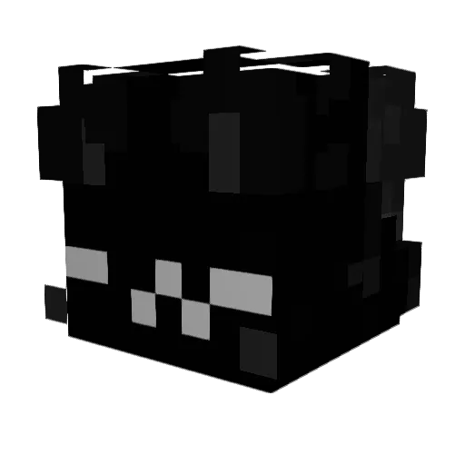 cosmob_ Minecraft avatar head, 3D render