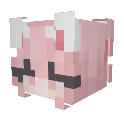cosmodin Minecraft avatar head, 3D render