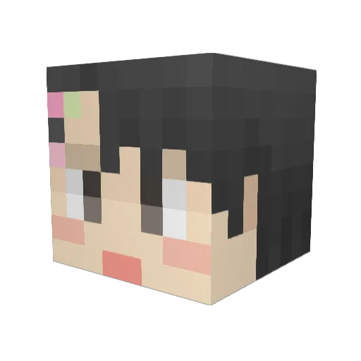 cosmoom Minecraft avatar head, 3D render