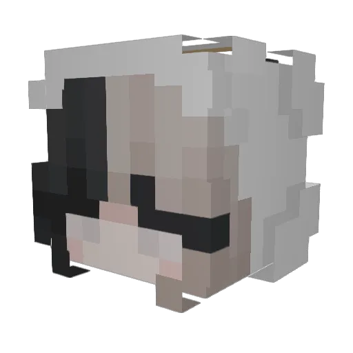 cosmos17 Minecraft avatar head, 3D render