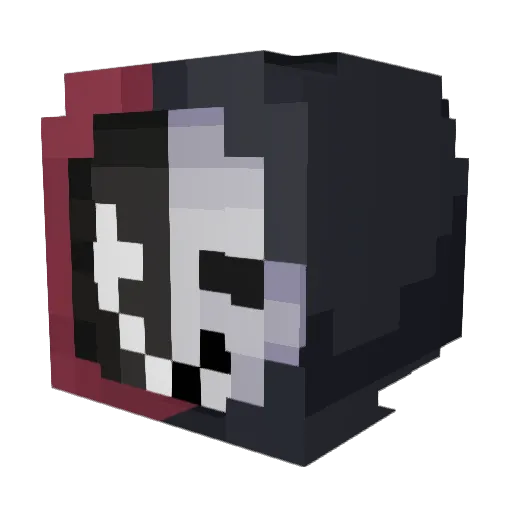 cosplayer_clay Minecraft avatar head, 3D render