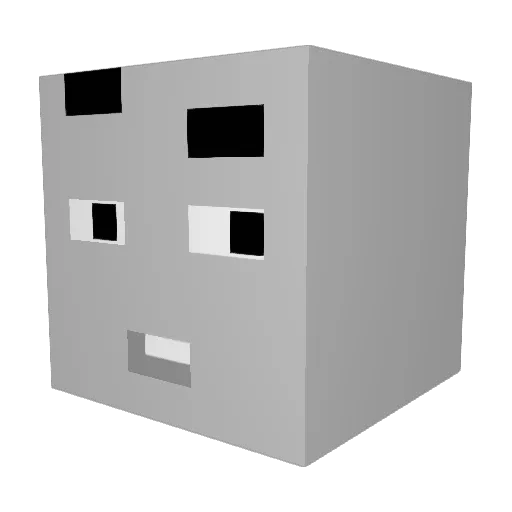 costa_021 Minecraft avatar head, 3D render