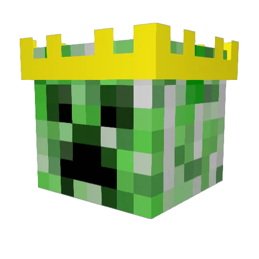 costrong Minecraft avatar head, 3D render