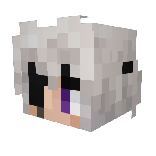 cotITKa Minecraft avatar head, 3D render