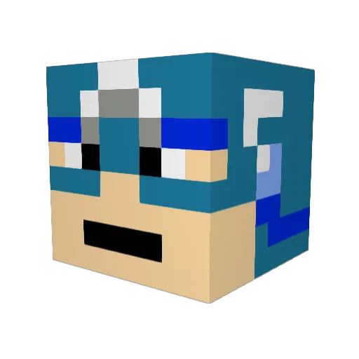 cotarocks Minecraft avatar head, 3D render