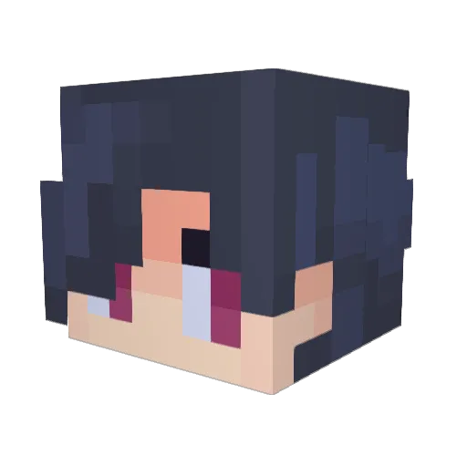 cotgar Minecraft avatar head, 3D render