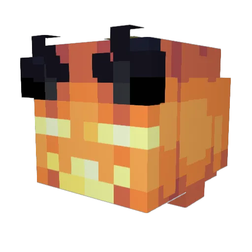 cottag Minecraft avatar head, 3D render