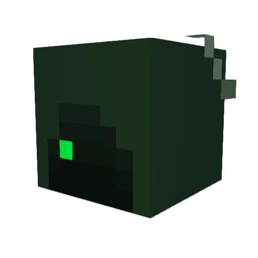 cottagcheese Minecraft avatar head, 3D render