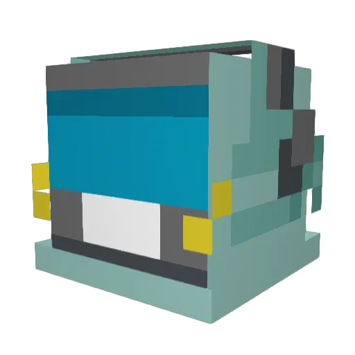 cottoncanti Minecraft avatar head, 3D render