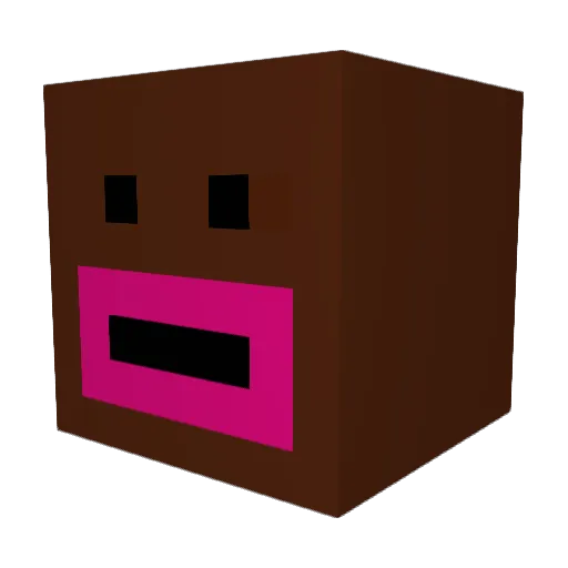 cottonfarmer Minecraft avatar head, 3D render