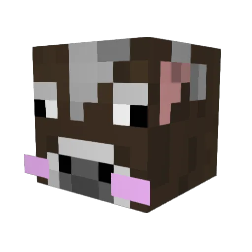 couch101 Minecraft avatar head, 3D render
