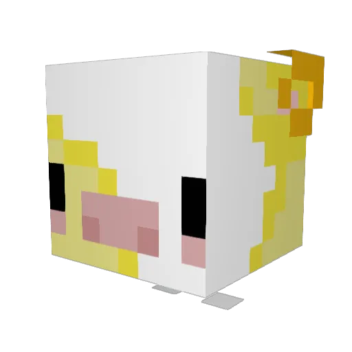 couchboys Minecraft avatar head, 3D render