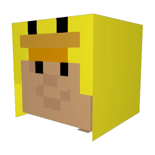 couchiman69 Minecraft avatar head, 3D render