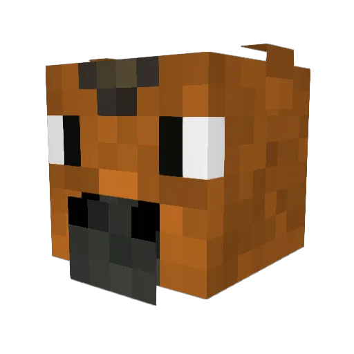 couchlick Minecraft avatar head, 3D render