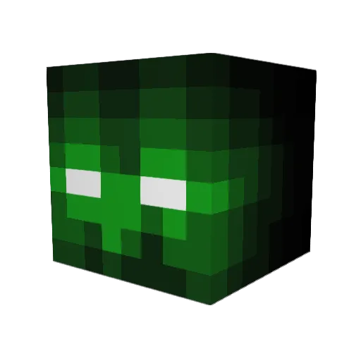 cougars10 Minecraft avatar head, 3D render