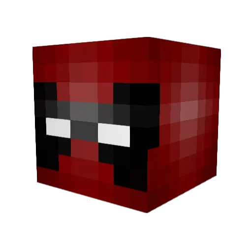 coulage Minecraft avatar head, 3D render