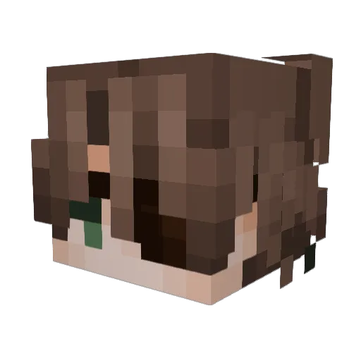 counterfix Minecraft avatar head, 3D render