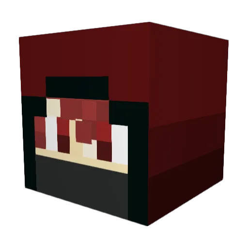 counterhornet Minecraft avatar head, 3D render