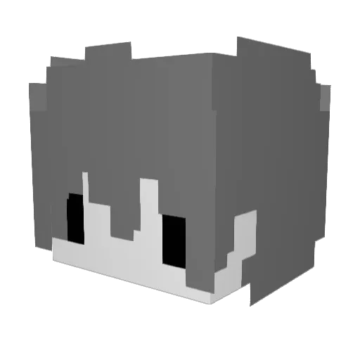 counterplan Minecraft avatar head, 3D render