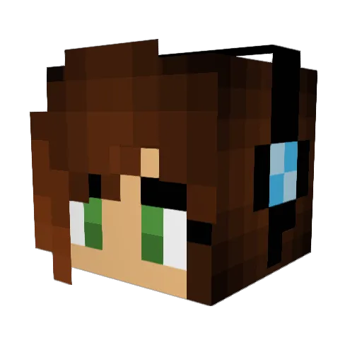 countfergula Minecraft avatar head, 3D render