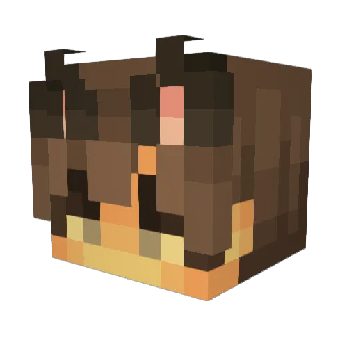 countpackula Minecraft avatar head, 3D render