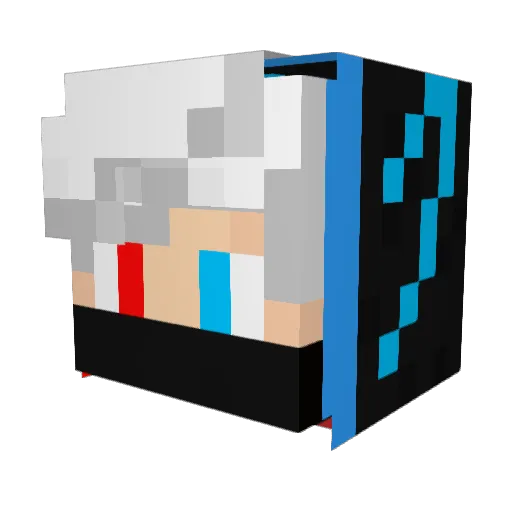 countryMarm Minecraft avatar head, 3D render