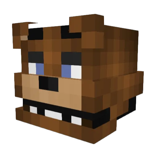 counts1971 Minecraft avatar head, 3D render