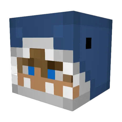 countyleaf42492 Minecraft avatar head, 3D render