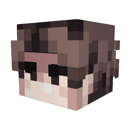 countyline Minecraft avatar head, 3D render