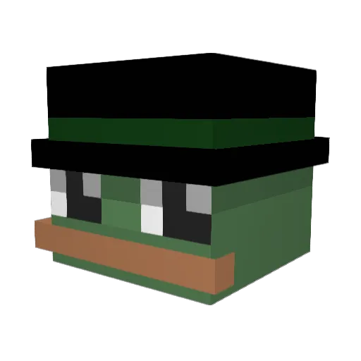 coupe220 Minecraft avatar head, 3D render