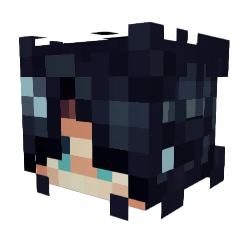 courierpaws Minecraft avatar head, 3D render