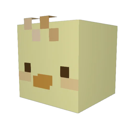 courierz Minecraft avatar head, 3D render