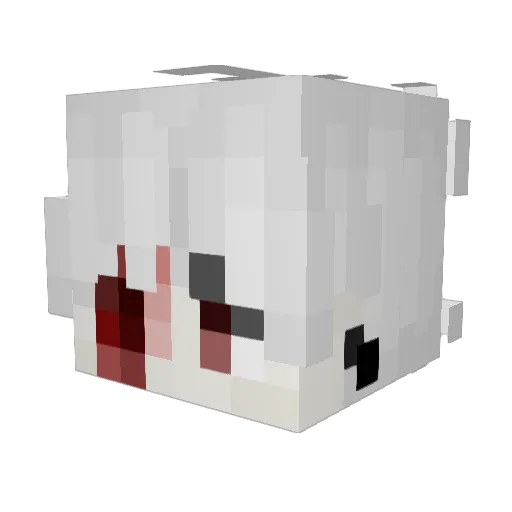 courtcases Minecraft avatar head, 3D render