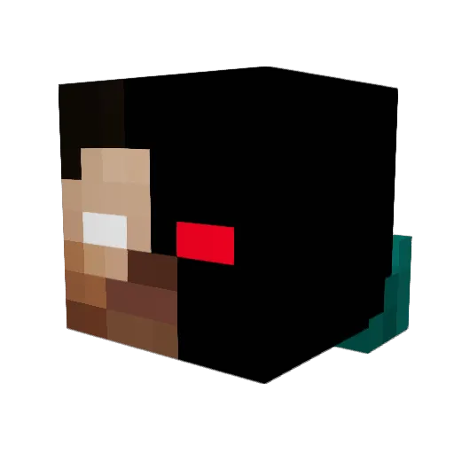 cousaaa Minecraft avatar head, 3D render