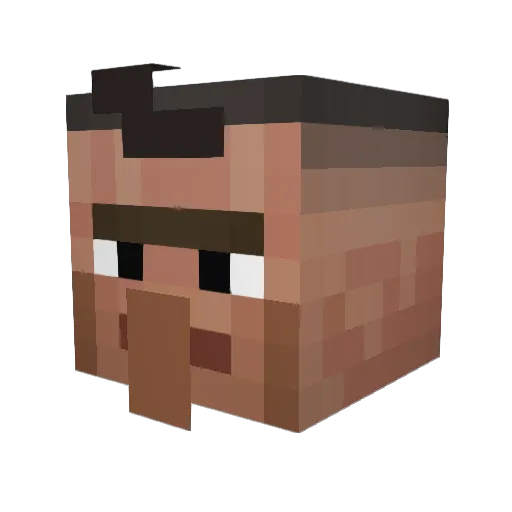 covolocheroso Minecraft avatar head, 3D render