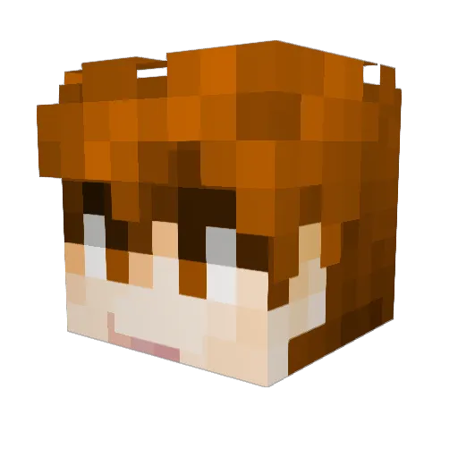 cow0808 Minecraft avatar head, 3D render