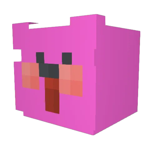 cow_jung Minecraft avatar head, 3D render