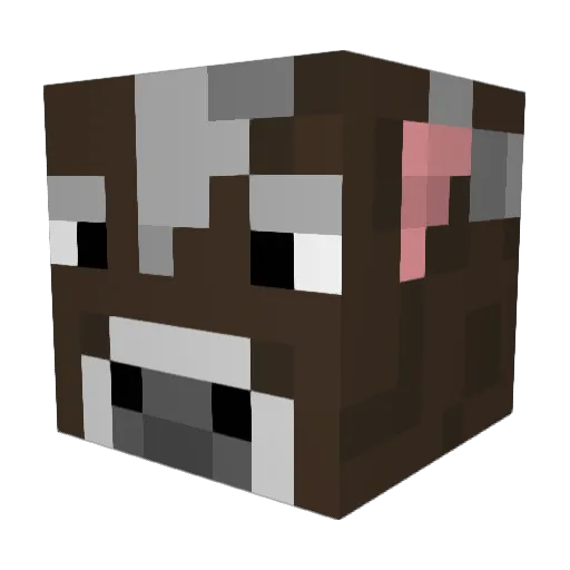 cowbat71 Minecraft avatar head, 3D render