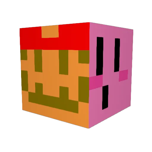 cowbotblob Minecraft avatar head, 3D render