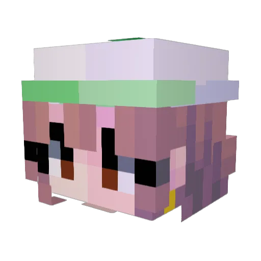 cowboyfrog1 Minecraft avatar head, 3D render