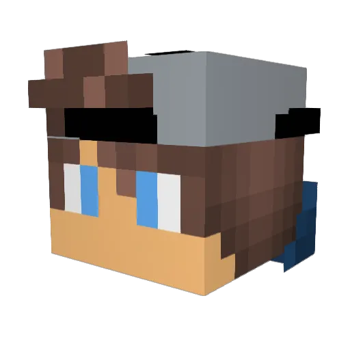 cowboyjohn65 Minecraft avatar head, 3D render