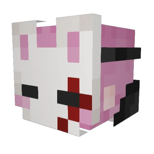 cowboyushijima Minecraft avatar head, 3D render