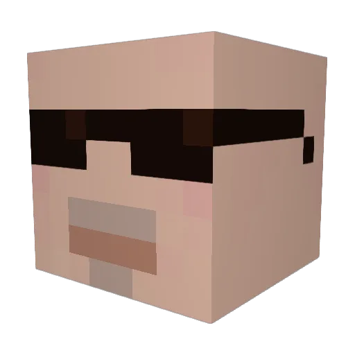 cowboywillynilly Minecraft avatar head, 3D render