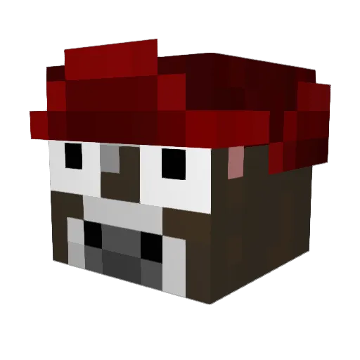 cowdude104 Minecraft avatar head, 3D render